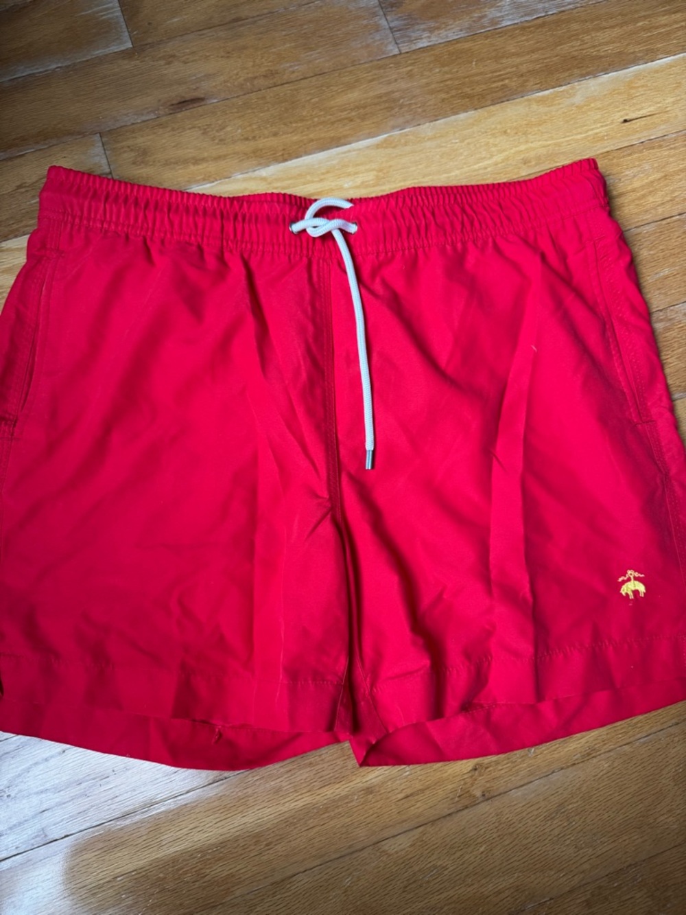 Brooks brothers Red Swim Trunks with Drawstring